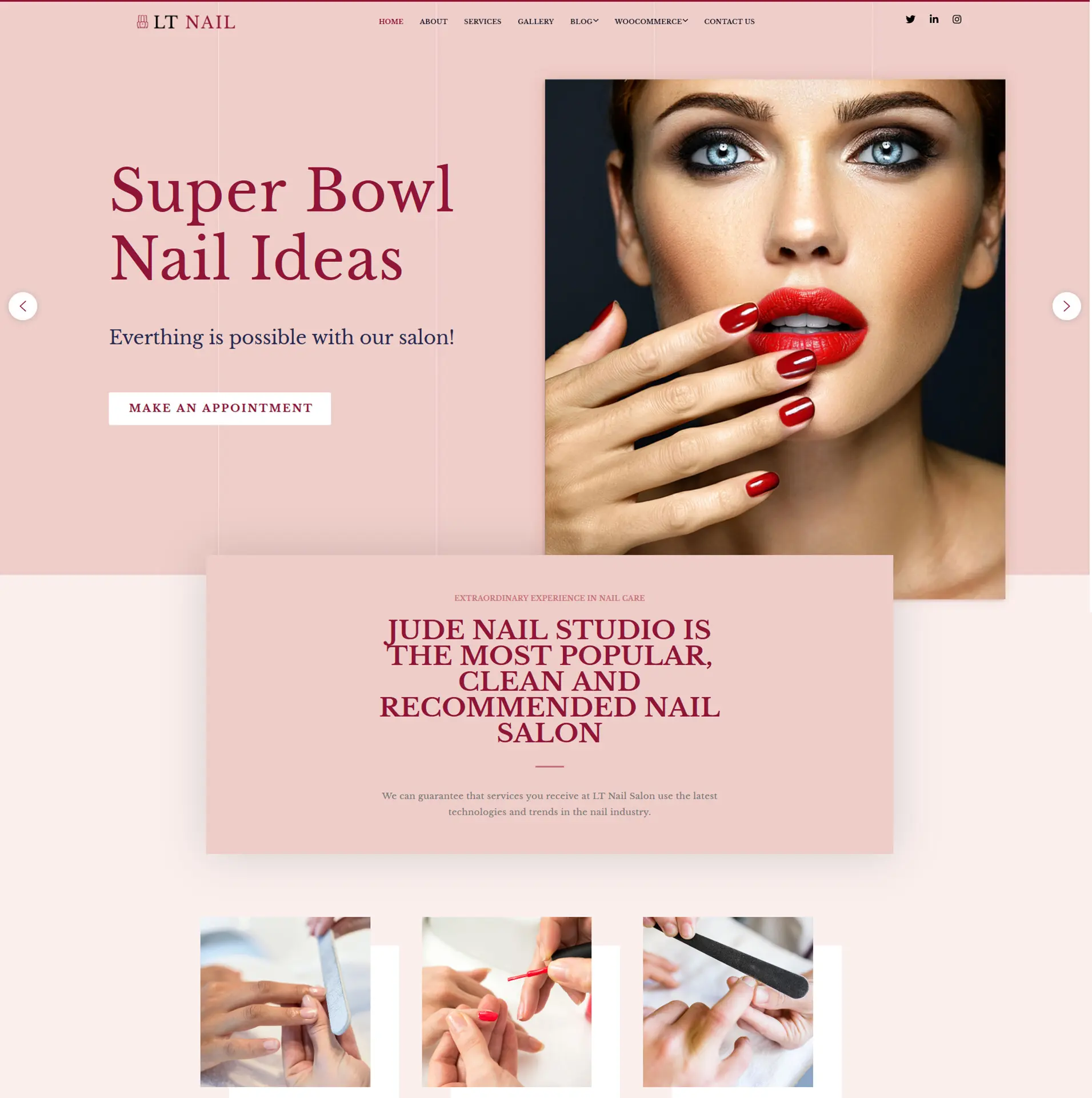 WordPress Template Beauty Salon - Beautiful WordPress Themes for Beauty  Saloon - Templates & Other Resources at Templatation.com