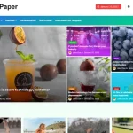 Free Mag Paper Blogger Template